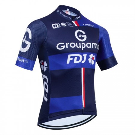Wielershirt 2025 Groupama-FDJ - Zwart Blauw